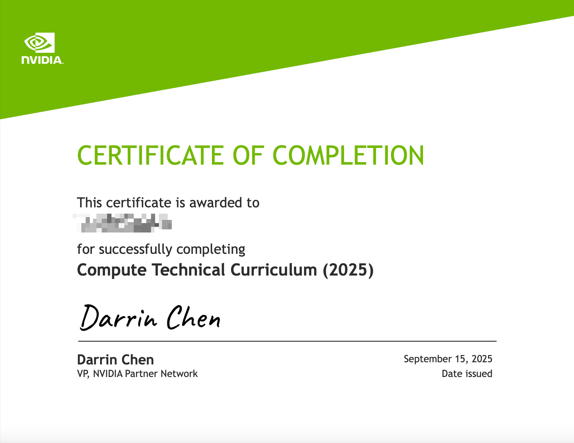 Certificate 1